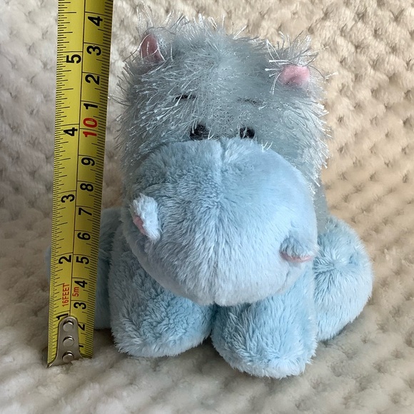 Ganz Webkinz Lil Kinz Blue Hippo Stuffed Animal Plush Toy - Picture 3 of 11